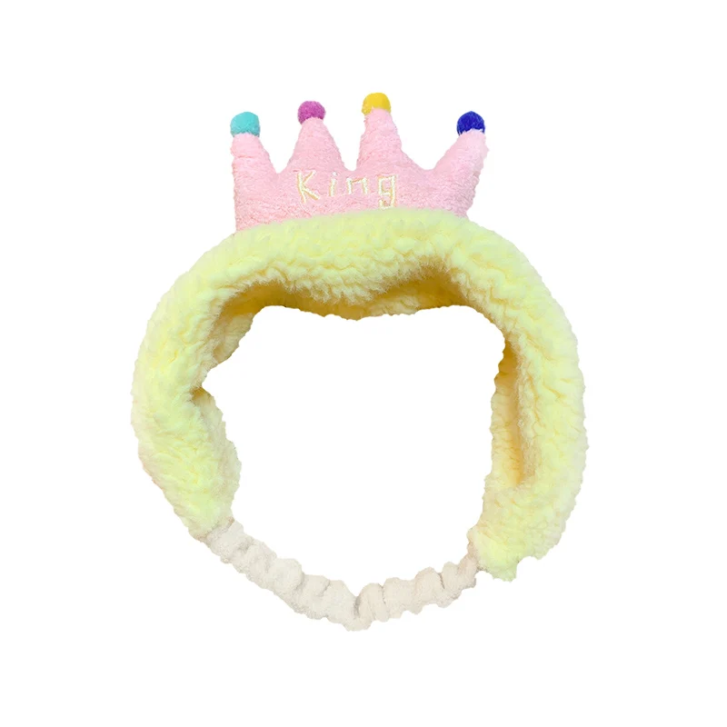 

Crown Face Wash Headband Headdress Internet Celebrity Cartoon Cute Girl Heart Small Crown Headband All-Match out Headband