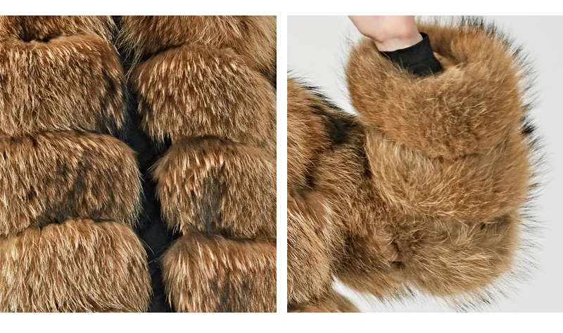 MAOMAOFUR пальто из натурального меха енота Женское зимнее теплое с длинными рукавами одежда женская натуральная меховая шуба натуральный мех куртка