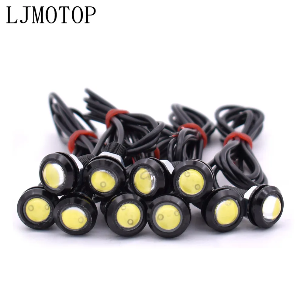 DC 12V орлиные глаз LED 18 мм соколиный DRL Дневной светильник сигнальная лампа для KAWASAKI
