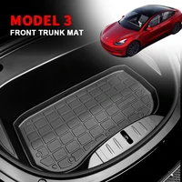 for tesla model 3 2017 2021 tpe car front trunk storage mat waterproof protective pads model 3 2021 tuning auto accessories