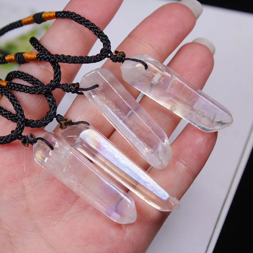 AP 1 шт. натуральный гальванический прозрачный кварцевый одиночный Кристалл