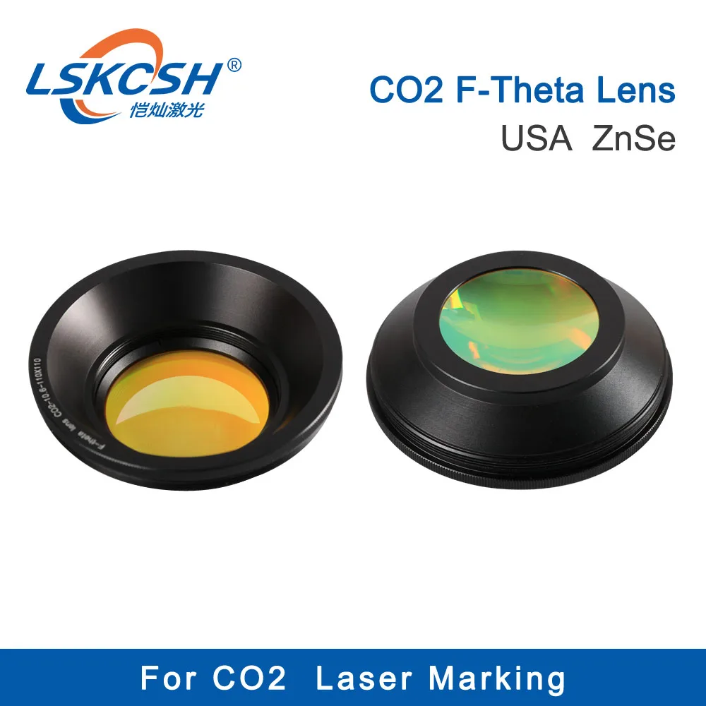 LSKCSH Co2 F-theta сканирующая линза для поля объектива 10.6um 10600nm 50x50-600x600 FL63-650mm для Co2 оптическая Co2 лазерная маркировочная машина запчасти