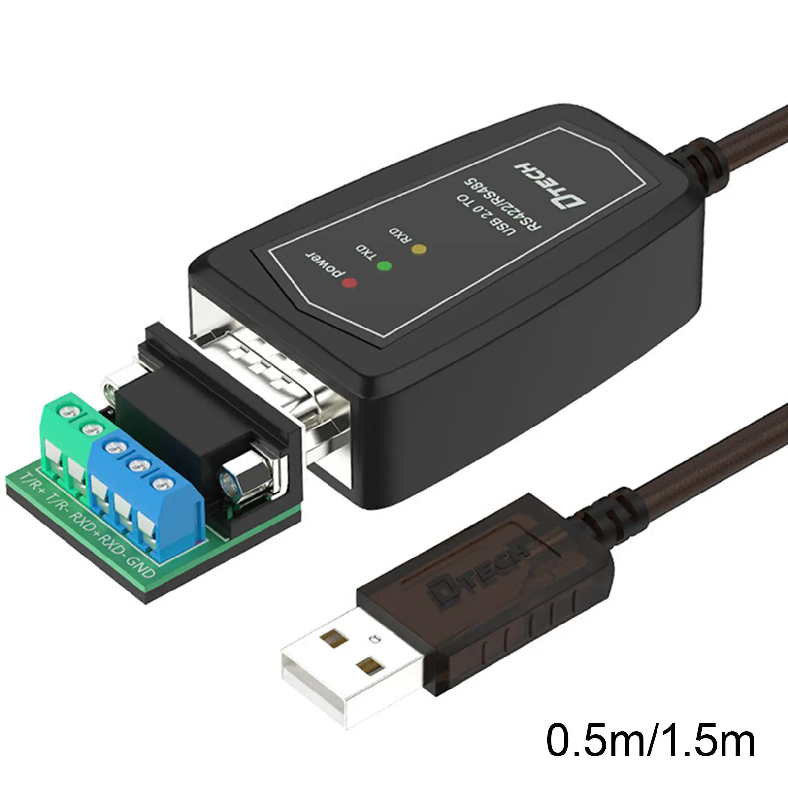 

USB 2.0 to RS485 RS422 Adapter Cable Anti-Interference Converter for Windows 10 8 7 XP Mac