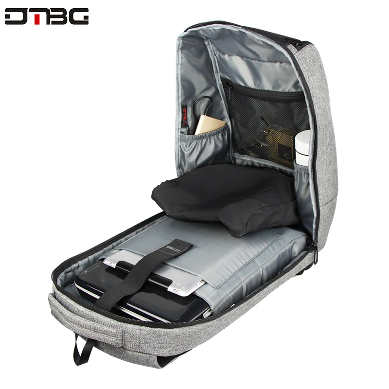 DTBG Многофункциональный USB зарядный мужской 15 дюймовый рюкзак для ноутбука модный