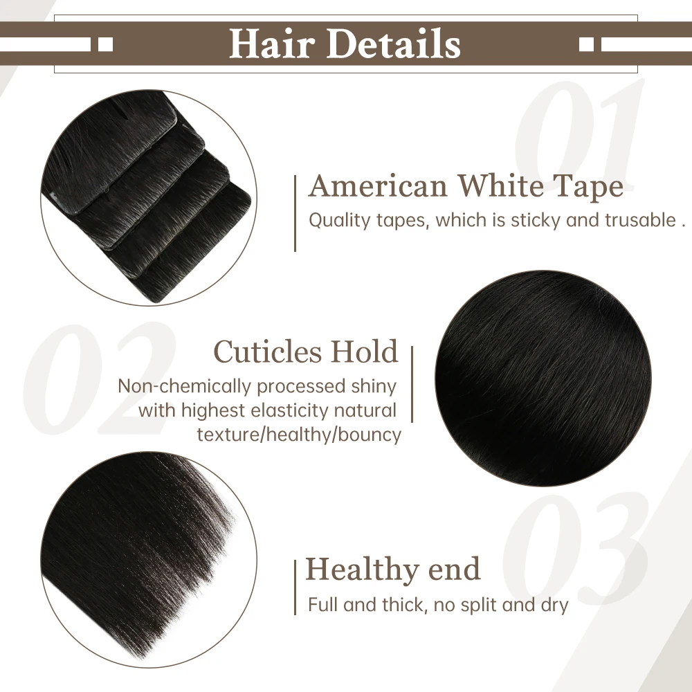 Бесшовная лента для наращивания волос настоящие человеческие натуральные