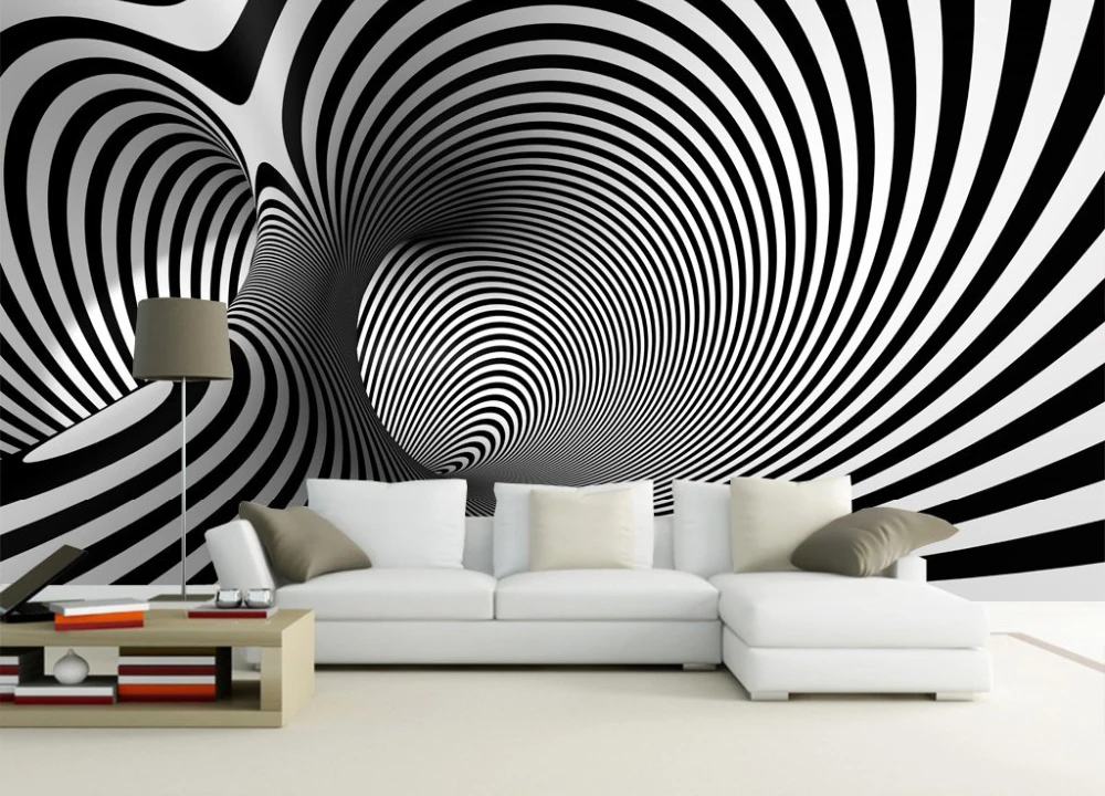 

Bacal custom any size black white abstract artistic backdrop modern sofa bedroom mural wallpaper 3D study arcade wall paper