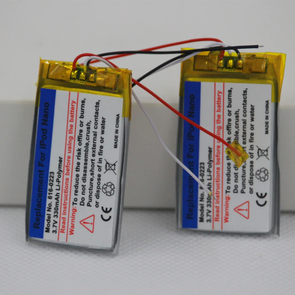 30 шт./лот Батарея Замена для Nano Nano1 iPod 1 gen MP3 Гб 2 ГБ 4 батареи Bateria Batteriej|Аккумуляторы