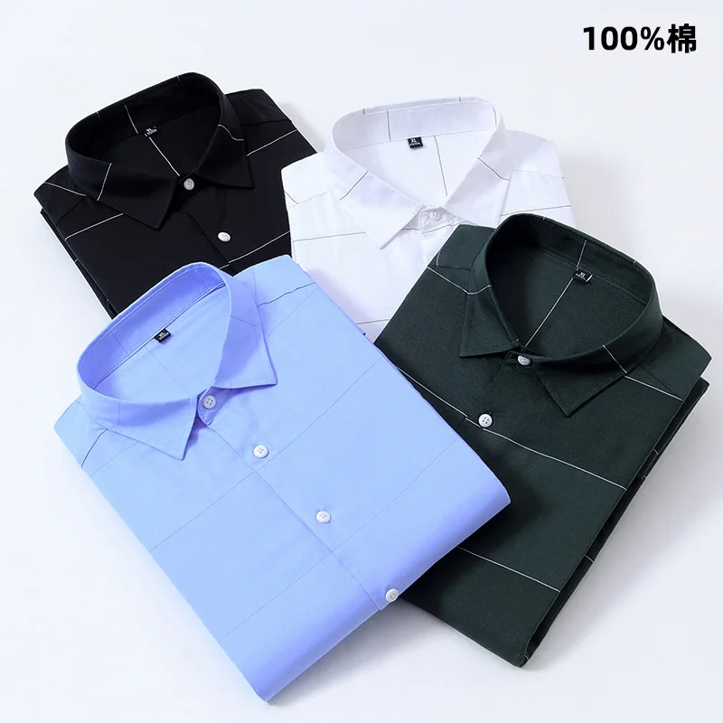 

New men's Long Sleeve Striped Shirt in autumn of 2019