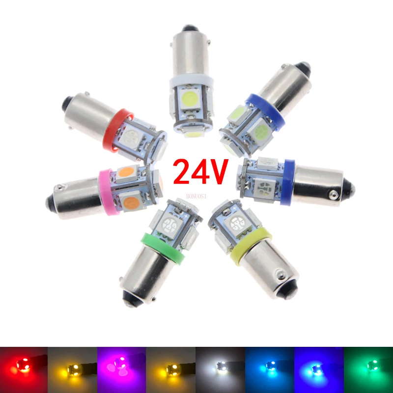 100 шт. DC 24V Ba9s 5050 5SMD автомобиля светодиодный лампы 110 люмен T4W 1445 H6W Боковой габаритный фонарь светильник двери внутренняя Лицензия плиты Клин лампы белого цвета 100 шт. DC 24V Ba9s 5050 5SMD автомобиля светодиодный лампы 110 люмен T4W 1445 H6W Боковой габаритный фонарь светильник двери внутренняя Лицензия плиты Клин лампы белого цвета