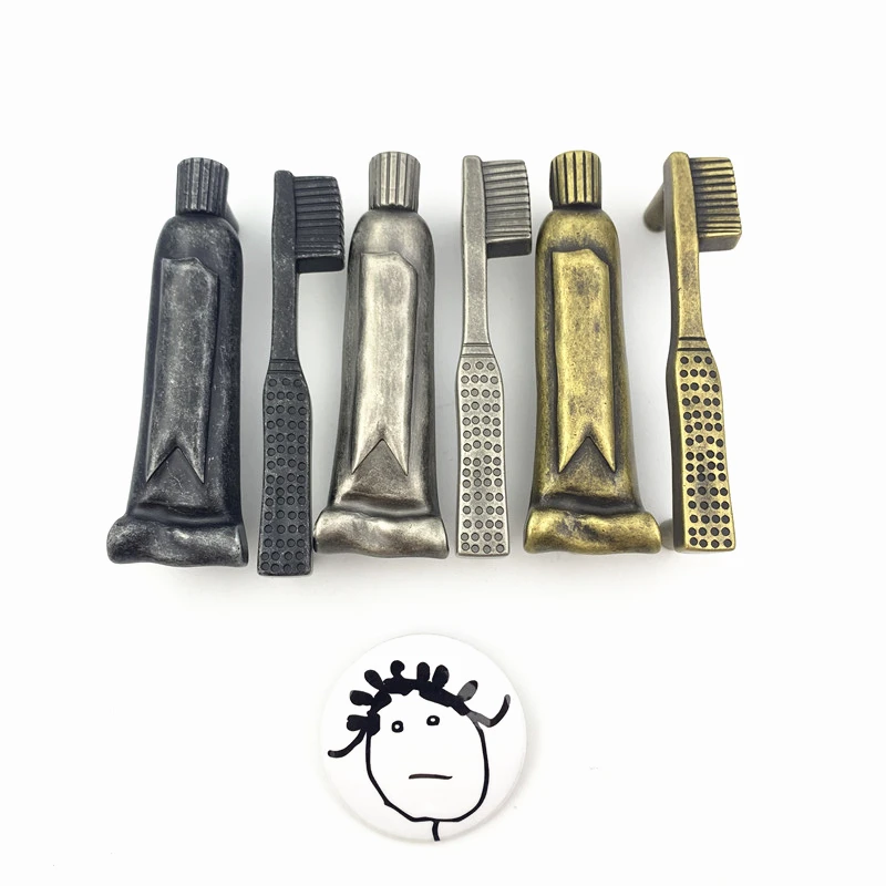 Высококачественный уникальный художественный дизайн LCH, фурнитура для мебели, шаг отверстия 76 мм, зубная паста, зубная щетка, ручка для шкафа, выдвижные ящики