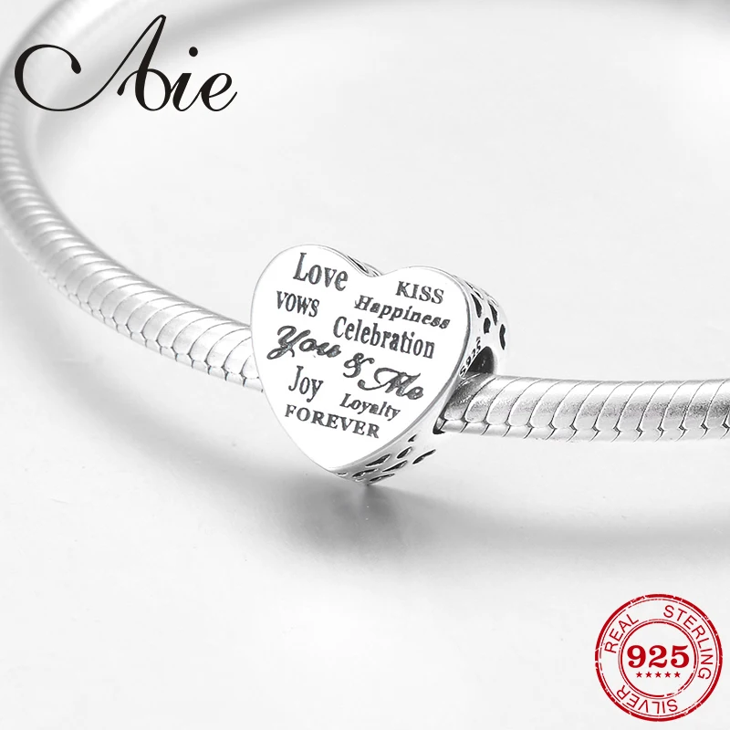 Новые серебряные бусины в форме сердца Подарочные для самостоятельного