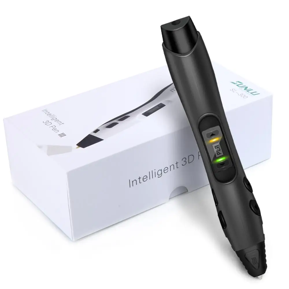 

SL-300 3D Printing Pen sl 300 Green 3D Printing Pencil with 1.75mm 5m PLA ABS Printer Filament for Creative Gift for Children