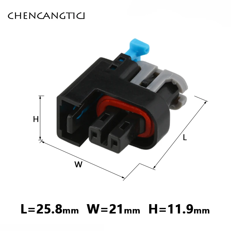 

2 Sets 2 Pin Way Fuel Injector Plug Methanol Modified Socket Auto Waterproof Connector With Terminal For Wuling Excelle Sail