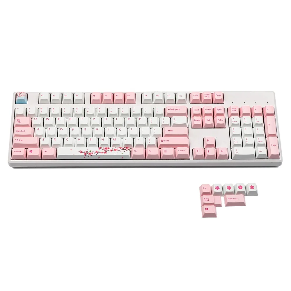 

108 Keys PBT Hot Sublimation Add Keycaps Cherry Profile Key Cap for Mechanical Keyboard Ikbc Cherry FILCO Switches