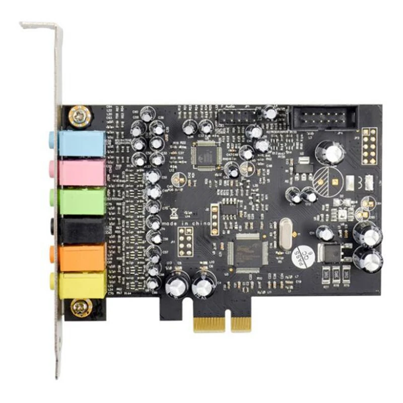 Звуковая карта PCIe 7 1 Channel CM8828 + CM9882A с кронштейном SPDIF 7.1CH аналоговая цифровая 3D