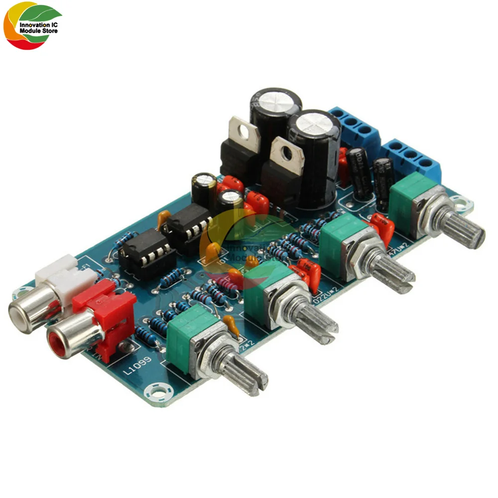 Предусилитель для телефона Ziqqucu NE5532 Stereo Pre усилитель предусилитель Tone Board Audio 4