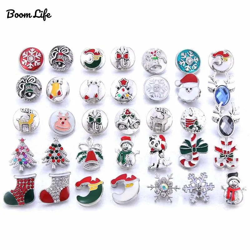 10 шт./лот оптовая продажа рождественские 18 мм застежки для ювелирных изделий