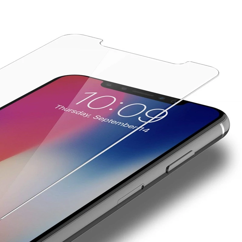 Твердое закаленное стекло 9H для iPhone 11 Pro Max 12 Xs Xr X Жесткая прочная пленка экрана 7 8