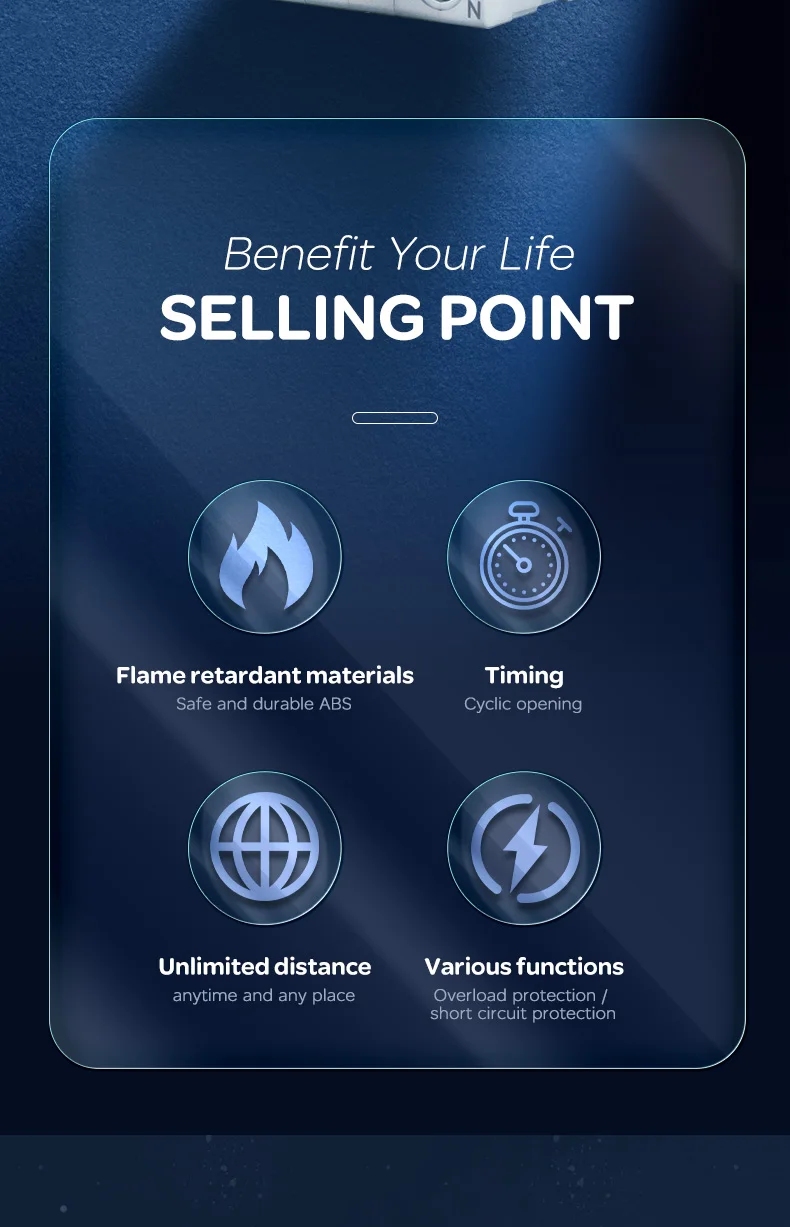 Smart Life(tuya) app WiFi Circuit Breaker Timer Remote Control Wireless Intelligent Automatic Switch |