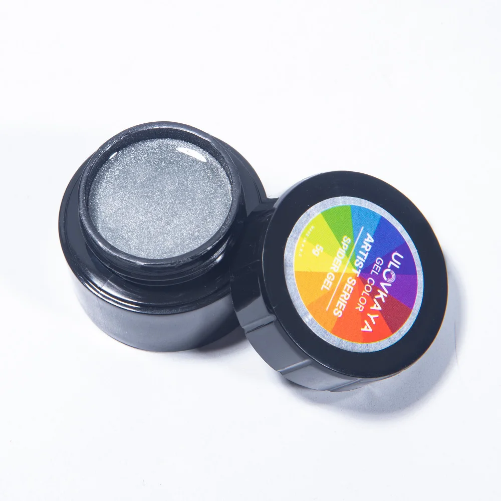 ULOVKAYA Золотой Серебряный ноготь паук гель для ногтей веб Живопись творческий УФ