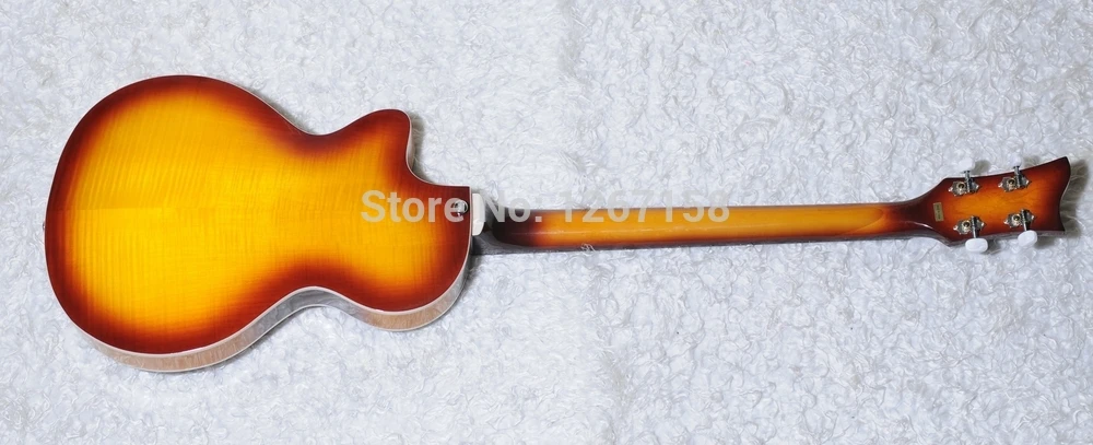 Hofner Club Bass Hi-CB серия полностью полый корпус 2 штапельные звукосниматели Винтажный стиль Тюнеры 4 струны для бас-гитары бас