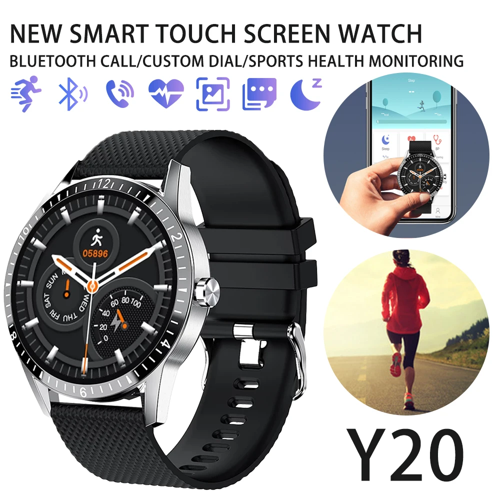 

2021 New Smart Watch Men 1.28 240*240 Touch Screen Sports Fitness Watch Waterproof Bluetooth For Android For ios smartwatch