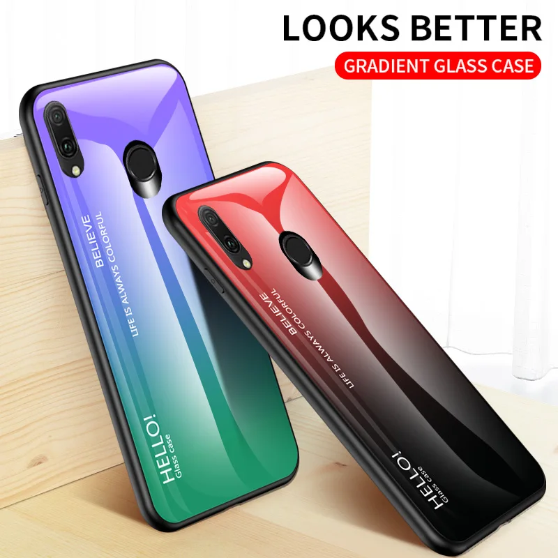 Luxury Case For samsung galaxy a20e 9H Tempered Glass Silicone Cover Hybrid Bumper phone |