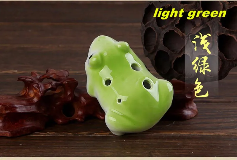 6 отверстий ocarina мультфильм лягушка серия ocarina флейта духовые Музыкальные инструменты Флейта Zelda Керамическая Флейта для детей игрушка ocarina