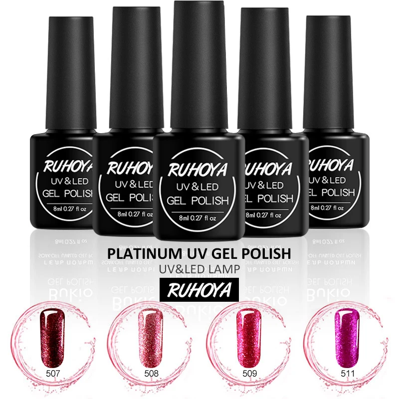 Рухоя блеск платины УФ гель штамповка лак основа верхнее покрытие эмаль