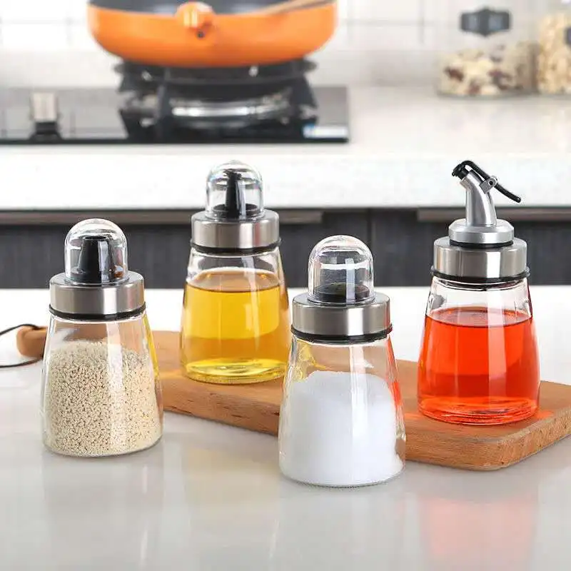 Герметичный стеклянный дозатор масла 180 мл кухонные бутылки для приправ соевого