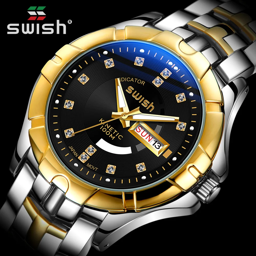 

Luxury Wrist Watches Men 2020 Top Brand Luxury SWISH Golden Business Watch Waterproof Casual Business Clock Relogio Masculino
