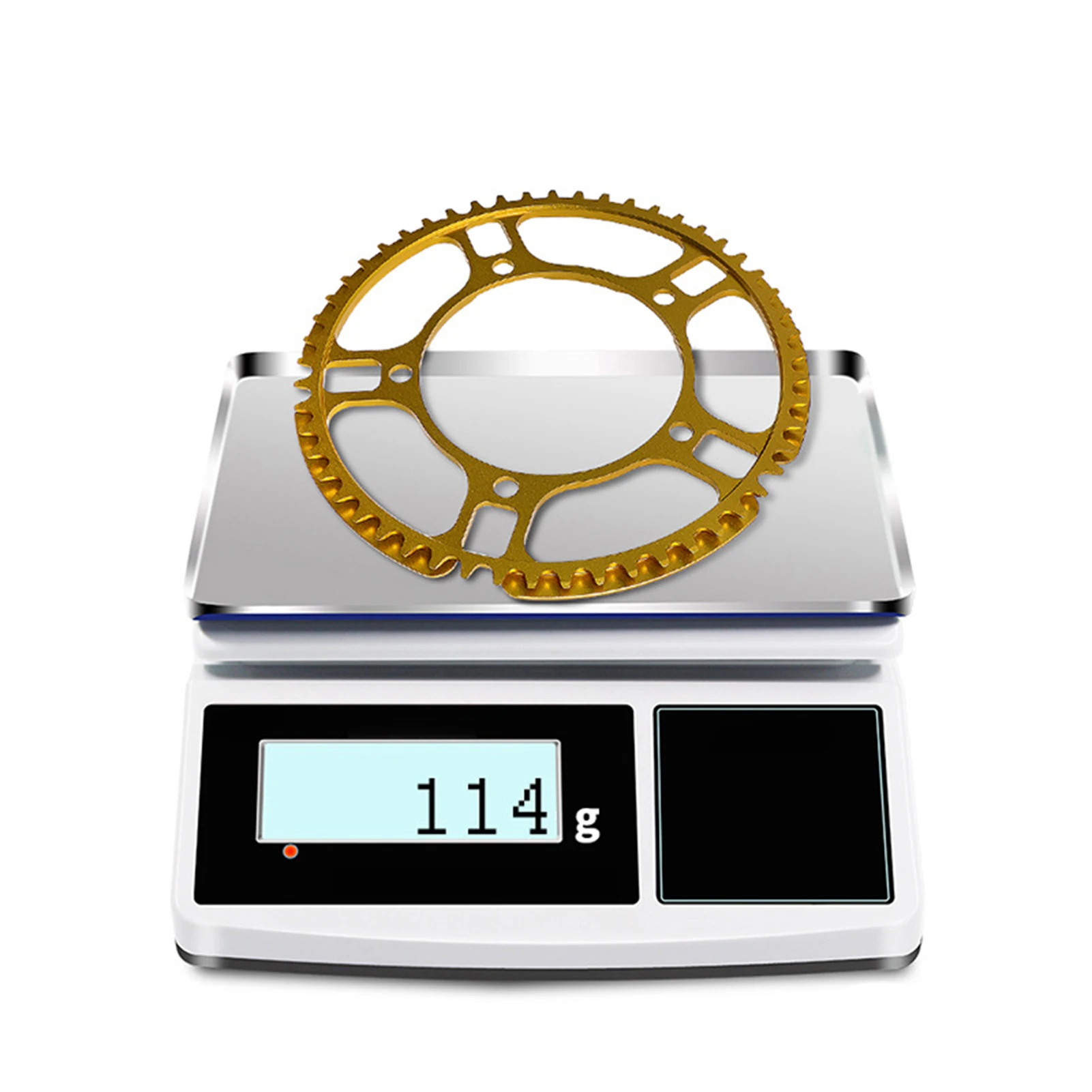 

7075 aluminum alloy bicycle crank single speed crank 45T petal-shaped non-deformable detachable crank #114g BCD/130mm