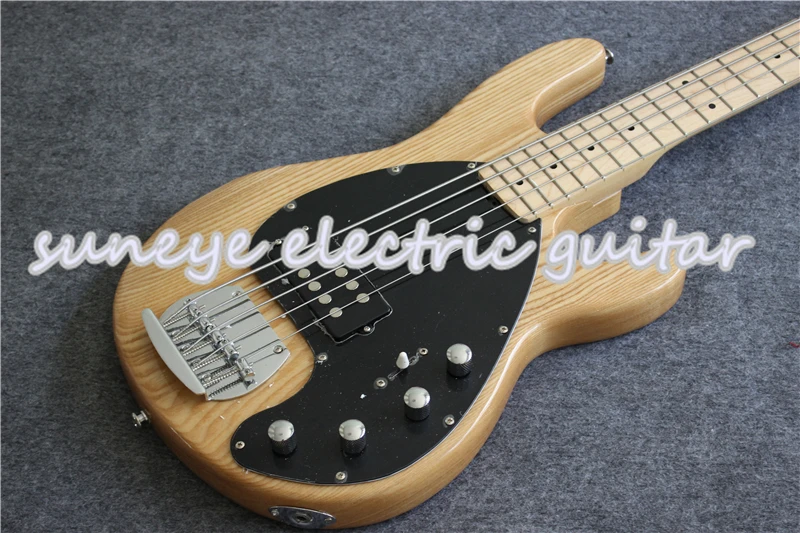 Новое поступление натуральная древесина электрическая бас гитара 5 струн музыка