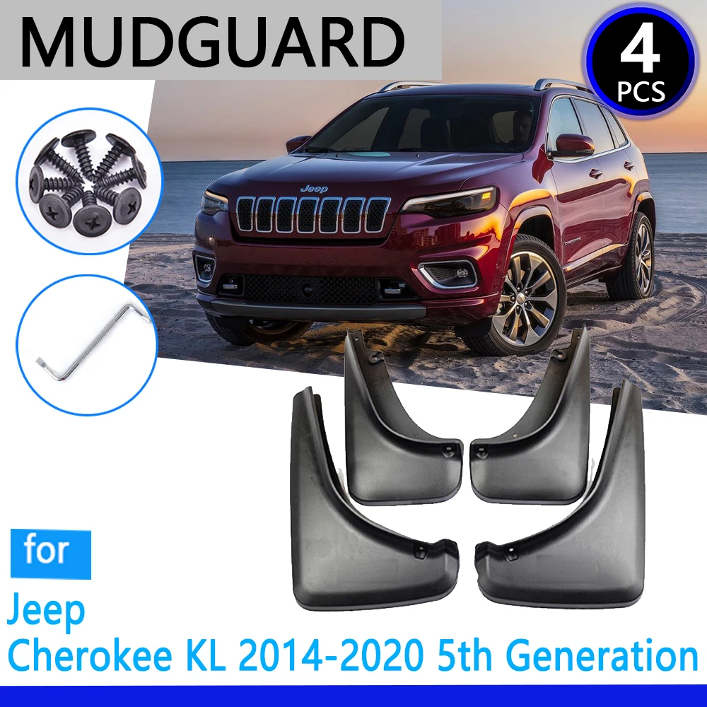 

Брызговики подходят для Jeep Cherokee KL 2014 ~ 2020 2015 2016 2017 2018 2019, автомобильные аксессуары, брызговик, брызговик, автозапчасти