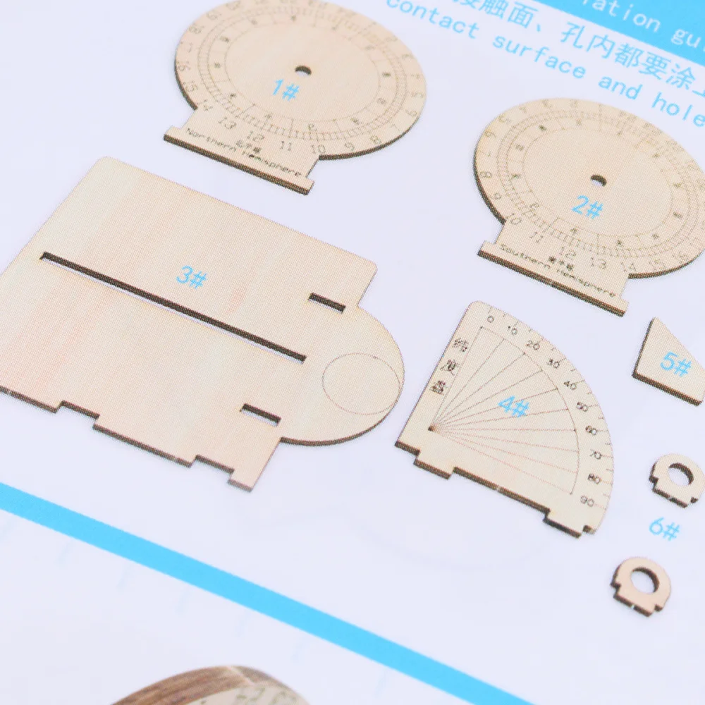 1 шт. Экваториальная Гвинея солнечные часы деревянные научно исследовательских