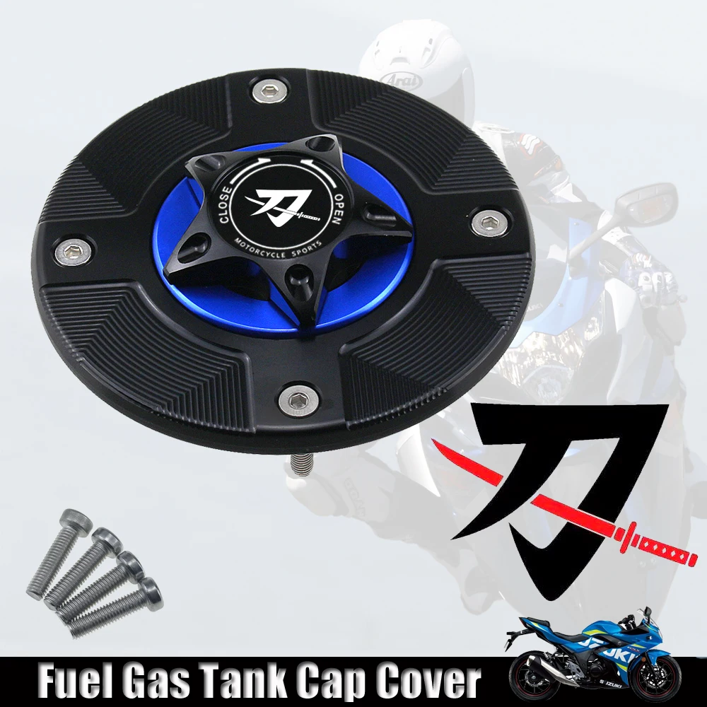 

for Suzuki KATANA Katana 1100 400 750 1997-2005 Motorcycle CNC Quick Release Cover Gas Fuel Tank Cap