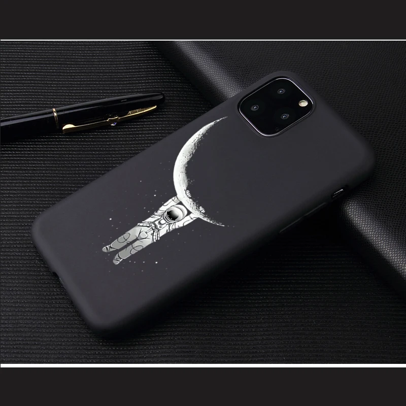Чехол для телефона с изображением космонавта Луны, космонавта для iphone 7, 8, X, чехол для iphone 6, 7 plus, XR, XS, 11Pro, Max, планета, звезда, матовый мягкий чехол - Цвет: 05