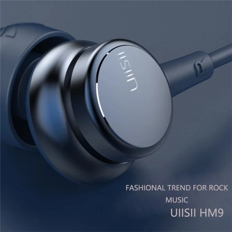 Uiisii HM9 сабвуфер-вкладыш с HIFI наушниками, динамические наушники с прямой подкладкой, 3,5 мм разъем стерео, для iPhone/huawei Mp3