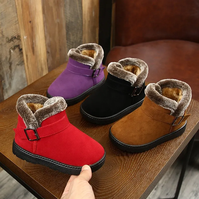 

2019 new non-slip warm girl winter shoes boy winter walking shoes AG11