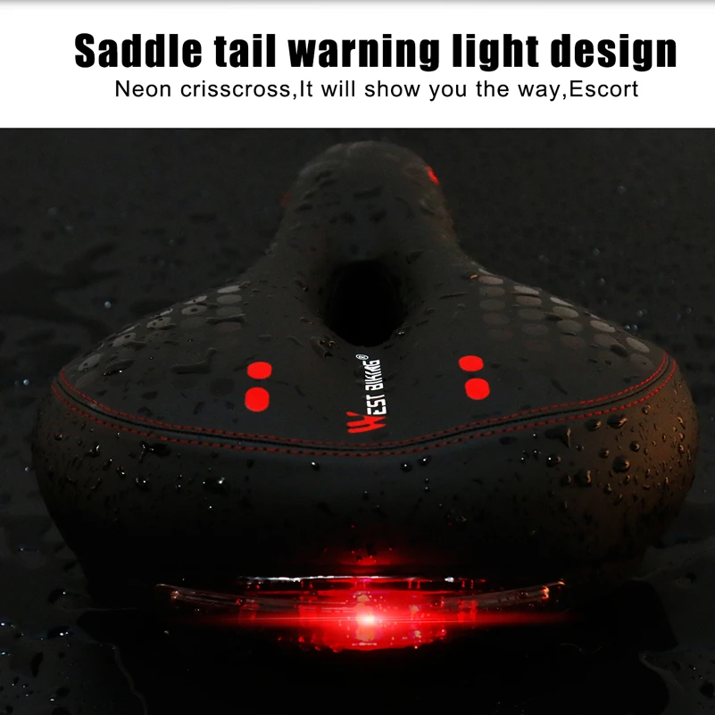 WEST BIKING велосипедное седло из ПУ дышащая мягкая подушка для велосипедного сиденья