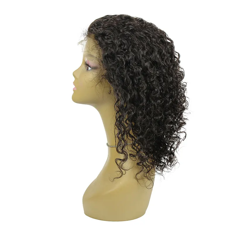 13*4 Brazilian Curly Human Hair Wig Pre Plucked 150% Density Front Lace Wigs | Шиньоны и парики