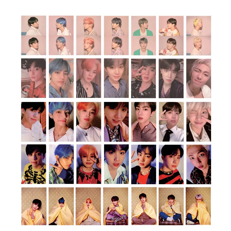 KPOP Bangtan Boys Soul те же фото карты имена подписи ломо премиум фотографии 7 шт. в