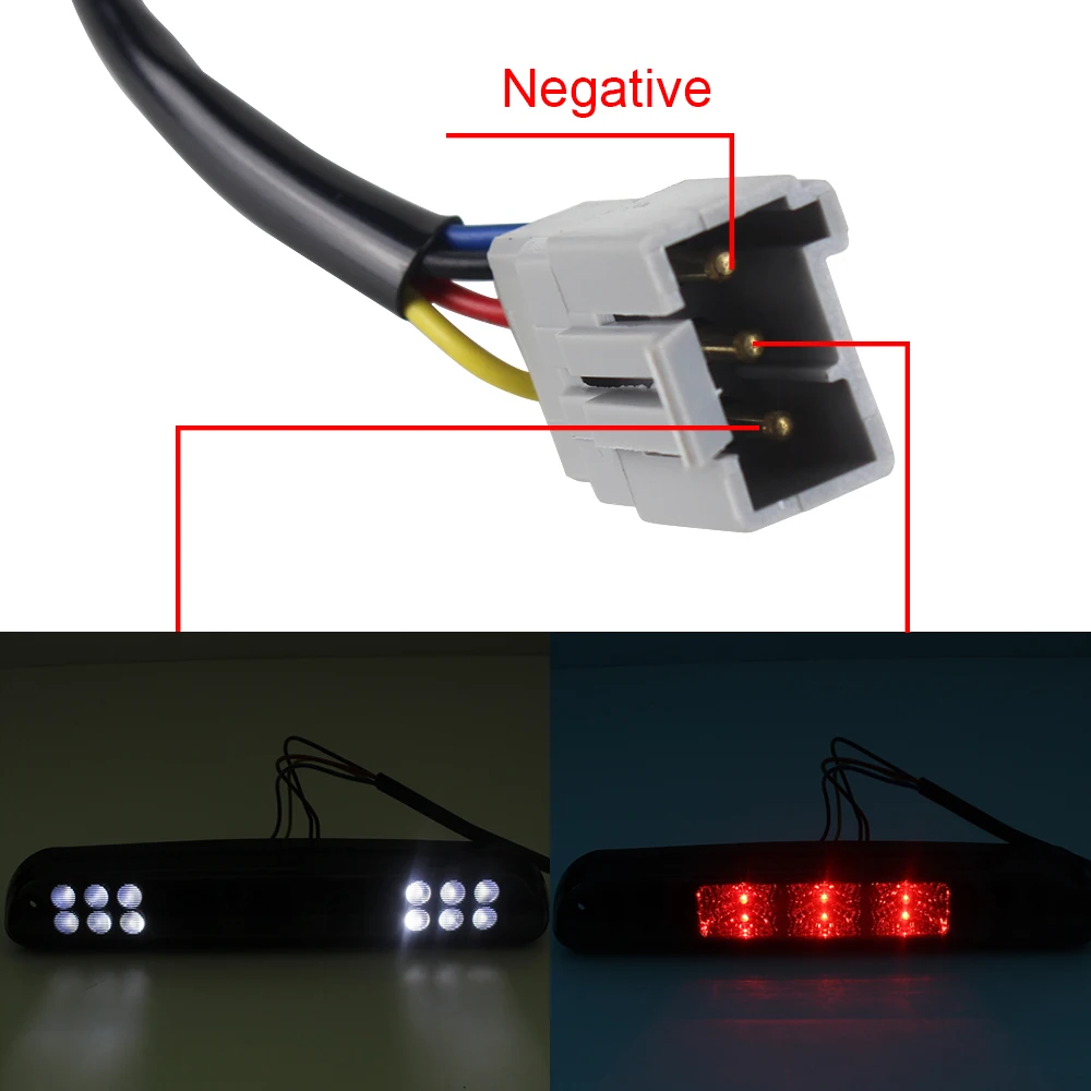 For 1999-2015 Ford F250 F350 F450 F550 LED 3rd Third Brake Light Backup Signal Smoke / Black Rear taillight | Автомобили и