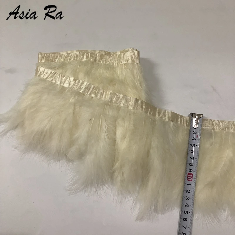 navy blue 2 Yard/lot Natural Marabou Feather Trims Fringe 5-8inch Turkey Feathers for Crafts Ribbon Boa Wedding Decoration Plume | Дом и сад