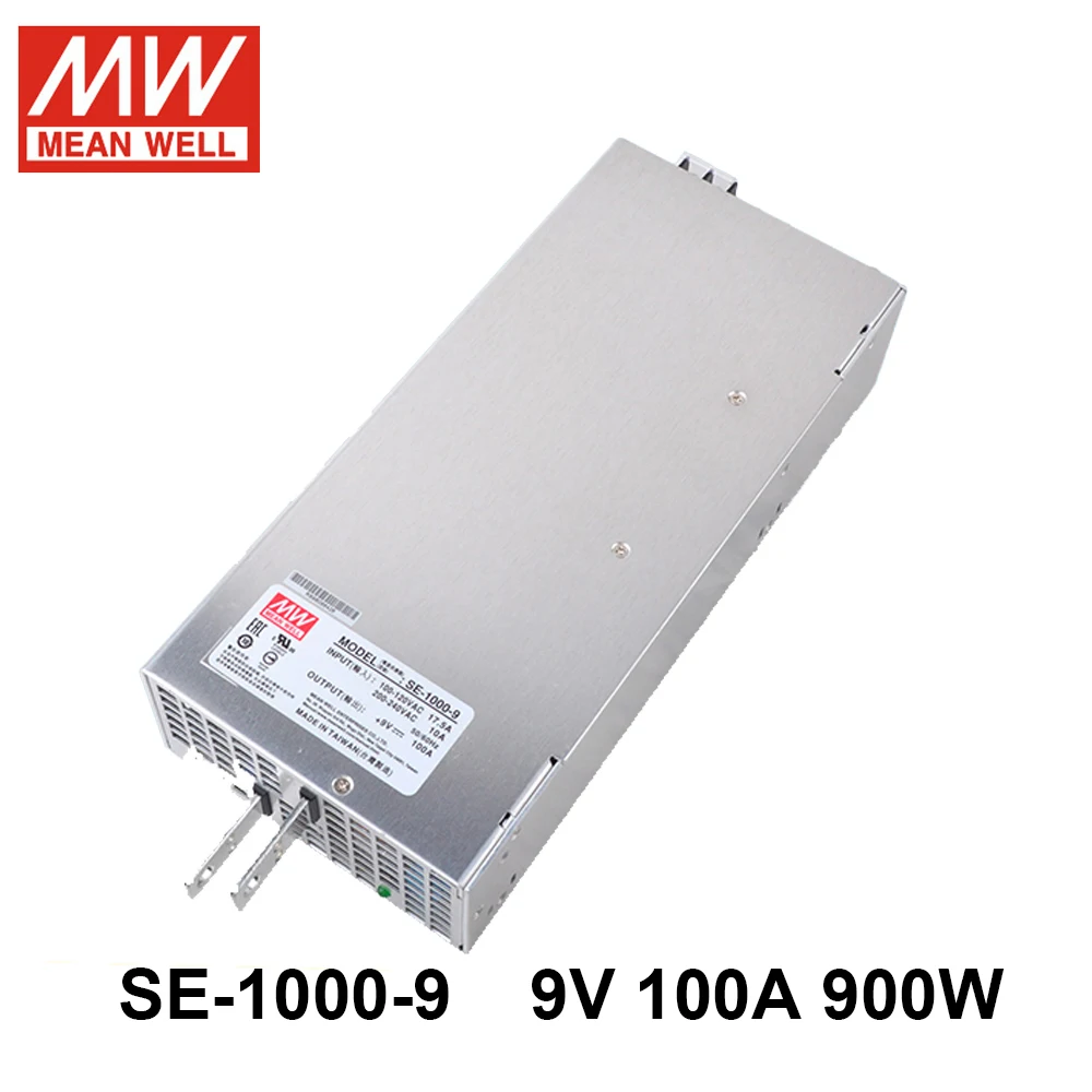 

Mean Well SE-1000-9 110/220V AC TO DC 9V 100A 900W Single Output Switching Power Supply DC OK Meanwell Driver