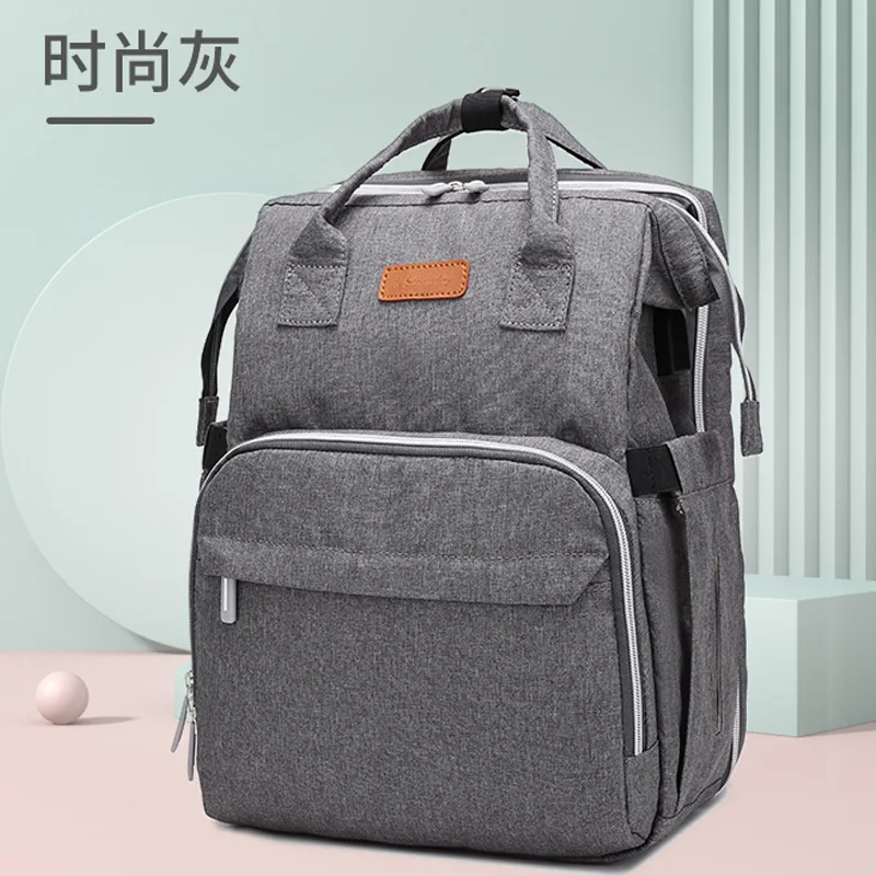

Waterproof Large Capacity Diaper Bag Mommy Folding Crib 2in1 Multifunctional Diaper Bag Backpack Luiertas Travel Portable