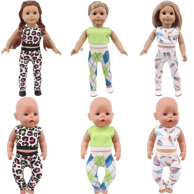 

2 шт., кукла с леопардовым принтом, 18 дюймов, 43 см