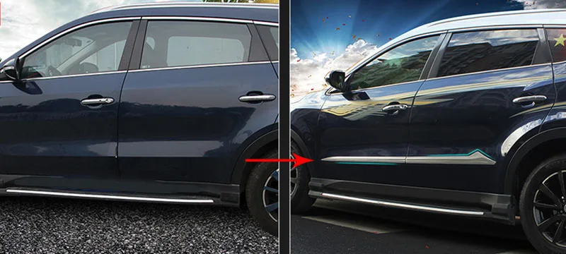 4 шт. серебристые утолщенные декоративные бамперы из нержавеющей стали для двери