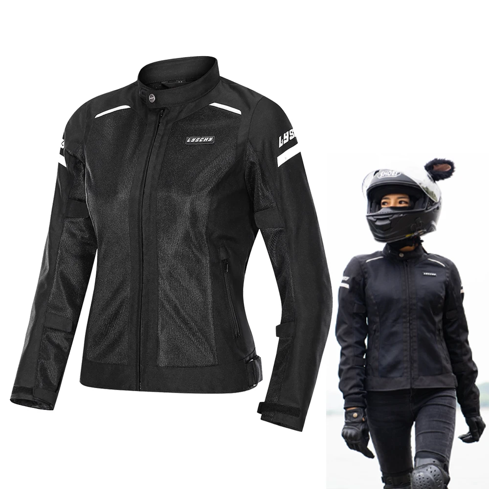 Женская мотоциклетная куртка летняя для верховой езды защитный костюм гоночная