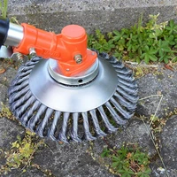 6 inch grass trimmer head steel wire trimming head rusting brush cutter mower wire weeding head for lawn mower